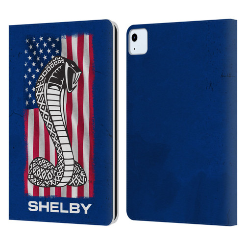 Shelby Logos American Flag Leather Book Wallet Case Cover For Apple iPad Air 2020 / 2022