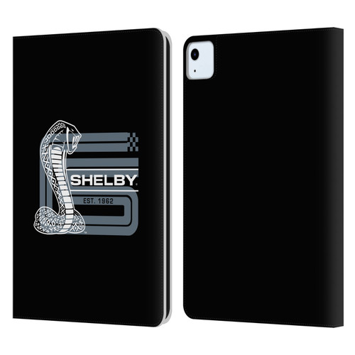 Shelby Logos CS Super Snake Leather Book Wallet Case Cover For Apple iPad Air 11 2020/2022/2024