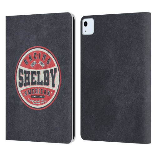 Shelby Logos Vintage Badge Leather Book Wallet Case Cover For Apple iPad Air 2020 / 2022