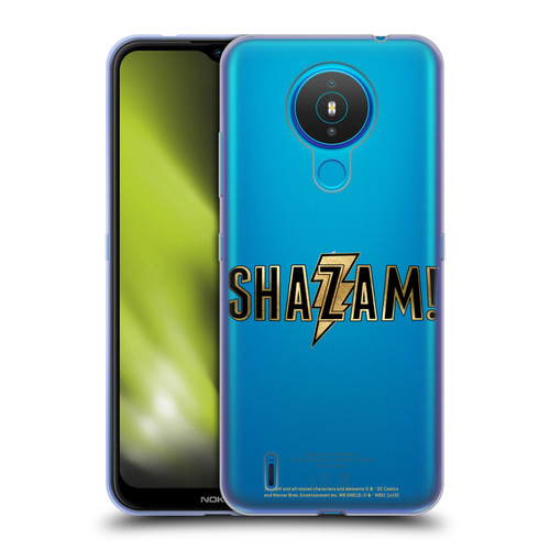 Shazam! 2019 Movie Logos Gold Soft Gel Case for Nokia 1.4
