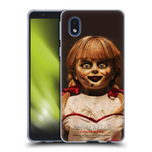 Annabelle Comes Home Doll Photography Portrait Soft Gel Case for Samsung Galaxy A01 Core (2020)