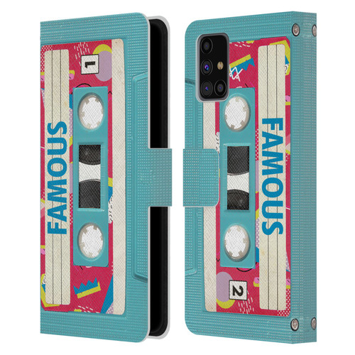 BROS Vintage Cassette Tapes When Will I Be Famous Leather Book Wallet Case Cover For Samsung Galaxy M31s (2020)