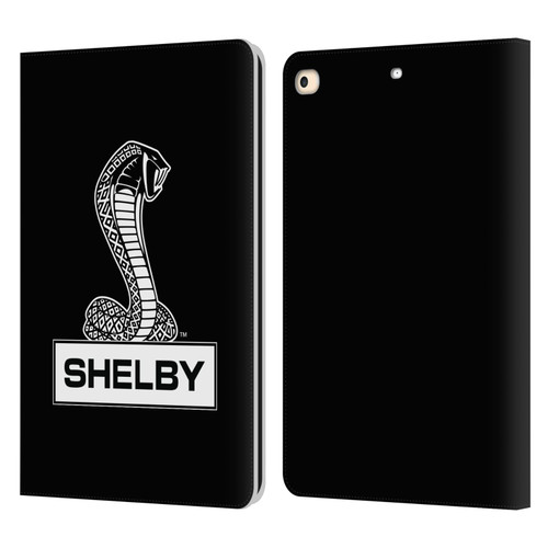 Shelby Logos Plain Leather Book Wallet Case Cover For Apple iPad 9.7 2017 / iPad 9.7 2018