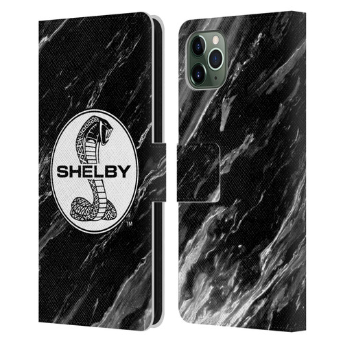 Shelby Logos Marble Leather Book Wallet Case Cover For Apple iPhone 11 Pro Max