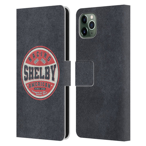 Shelby Logos Vintage Badge Leather Book Wallet Case Cover For Apple iPhone 11 Pro Max