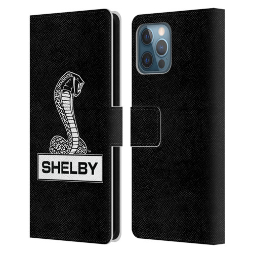 Shelby Logos Plain Leather Book Wallet Case Cover For Apple iPhone 12 Pro Max