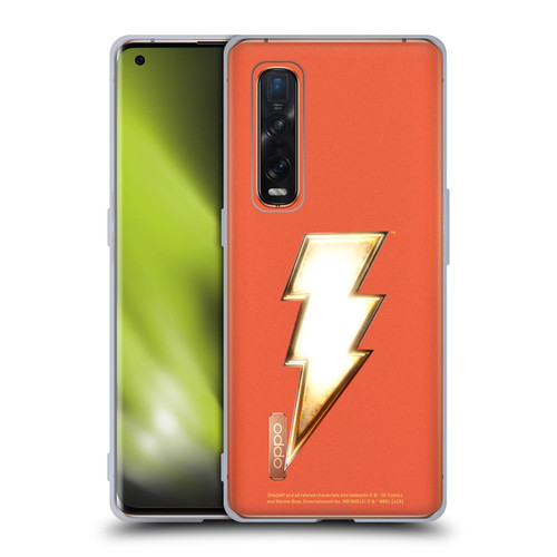 Shazam! 2019 Movie Logos Lightning Soft Gel Case for OPPO Find X2 Pro 5G