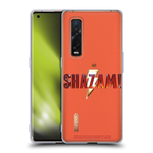 Shazam! 2019 Movie Logos Main Soft Gel Case for OPPO Find X2 Pro 5G