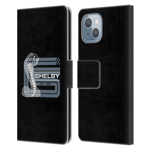 Shelby Logos CS Super Snake Leather Book Wallet Case Cover For Apple iPhone 14