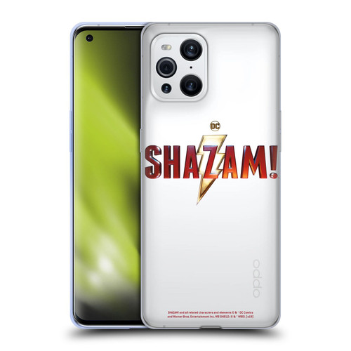 Shazam! 2019 Movie Logos Main Soft Gel Case for OPPO Find X3 / Pro