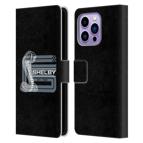 Shelby Logos CS Super Snake Leather Book Wallet Case Cover For Apple iPhone 14 Pro Max