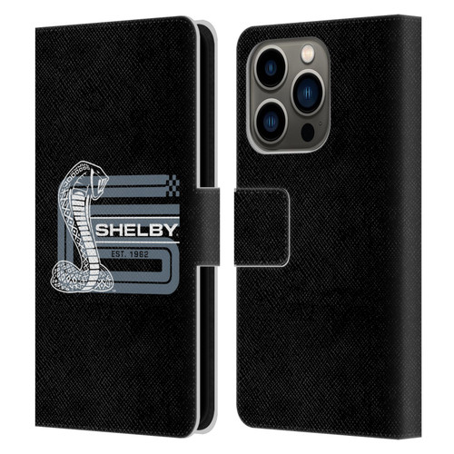 Shelby Logos CS Super Snake Leather Book Wallet Case Cover For Apple iPhone 14 Pro