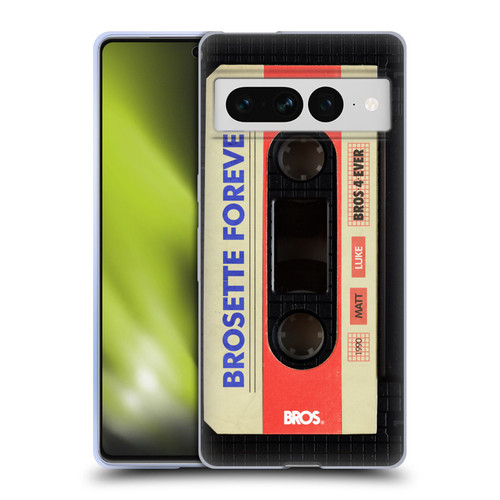 BROS Vintage Cassette Tapes Brosette Forever Soft Gel Case for Google Pixel 7 Pro