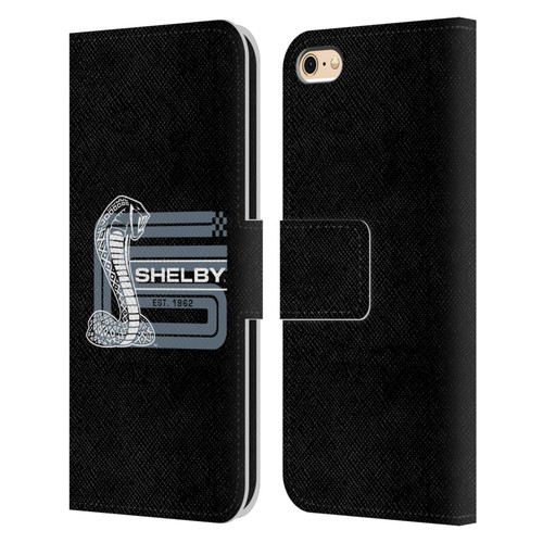 Shelby Logos CS Super Snake Leather Book Wallet Case Cover For Apple iPhone 6 / iPhone 6s
