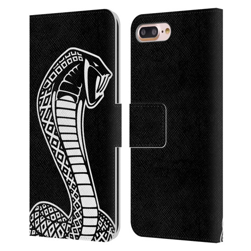 Shelby Logos Oversized Leather Book Wallet Case Cover For Apple iPhone 7 Plus / iPhone 8 Plus