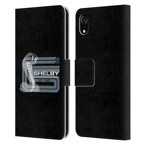 Shelby Logos CS Super Snake Leather Book Wallet Case Cover For Apple iPhone XR