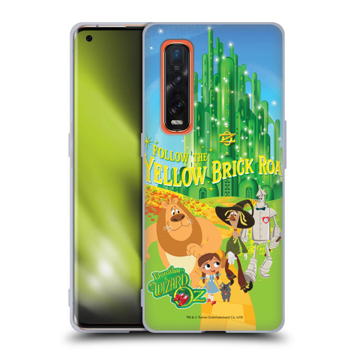 Dorothy and the Wizard of Oz Graphics Yellow Brick Road Soft Gel Case for OPPO Find X2 Pro 5G
