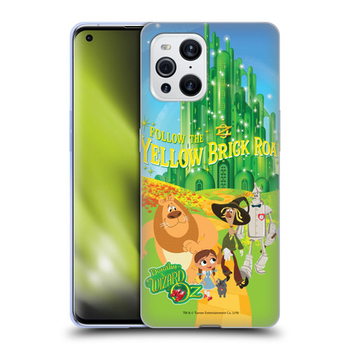 Dorothy and the Wizard of Oz Graphics Yellow Brick Road Soft Gel Case for OPPO Find X3 / Pro