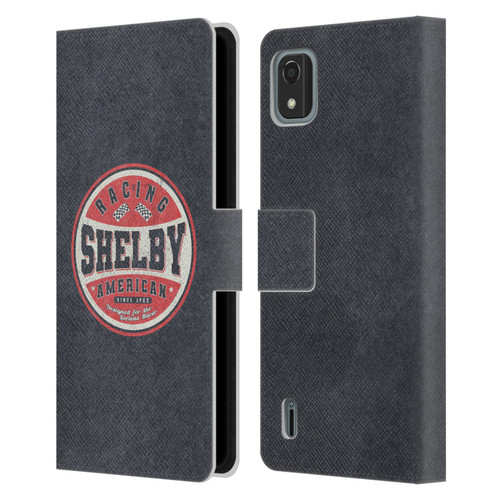 Shelby Logos Vintage Badge Leather Book Wallet Case Cover For Nokia C2 2nd Edition