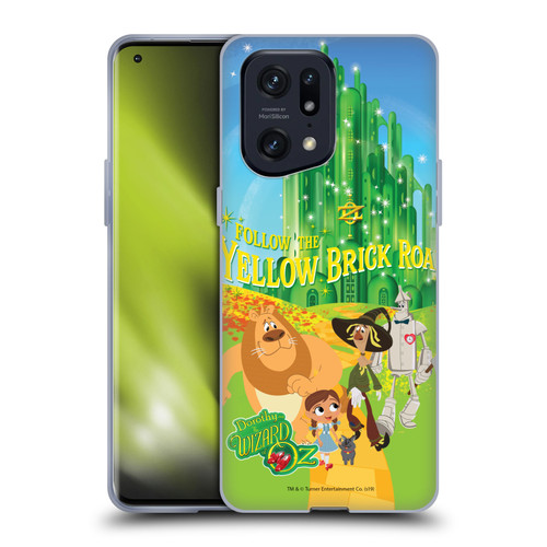 Dorothy and the Wizard of Oz Graphics Yellow Brick Road Soft Gel Case for OPPO Find X5 Pro