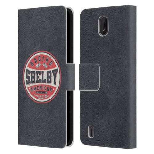 Shelby Logos Vintage Badge Leather Book Wallet Case Cover For Nokia C01 Plus/C1 2nd Edition