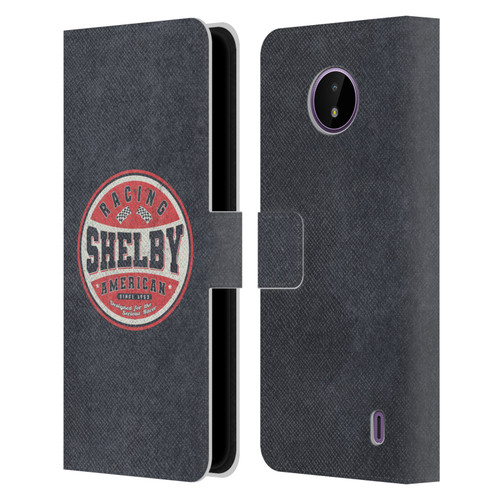 Shelby Logos Vintage Badge Leather Book Wallet Case Cover For Nokia C10 / C20