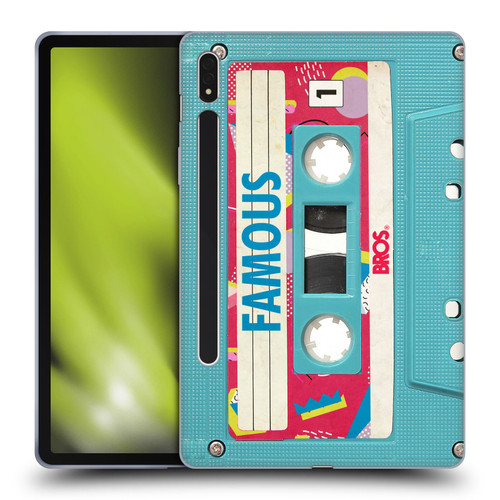 BROS Vintage Cassette Tapes When Will I Be Famous Soft Gel Case for Samsung Galaxy Tab S8