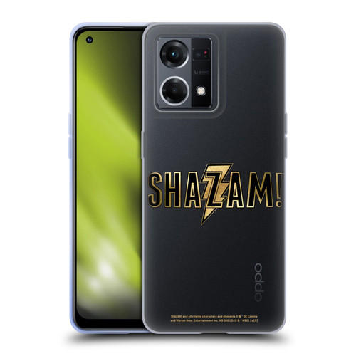 Shazam! 2019 Movie Logos Gold Soft Gel Case for OPPO Reno8 4G