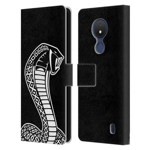 Shelby Logos Oversized Leather Book Wallet Case Cover For Nokia C21