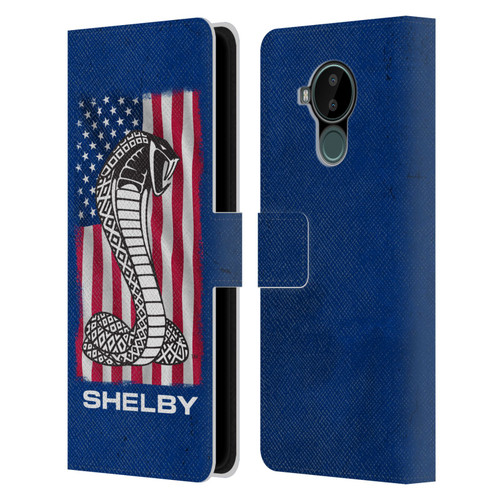 Shelby Logos American Flag Leather Book Wallet Case Cover For Nokia C30