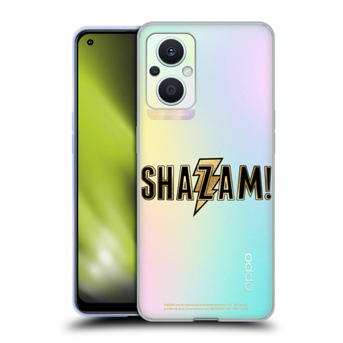 Shazam! 2019 Movie Logos Gold Soft Gel Case for OPPO Reno8 Lite
