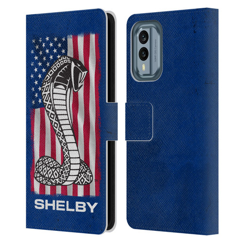 Shelby Logos American Flag Leather Book Wallet Case Cover For Nokia X30