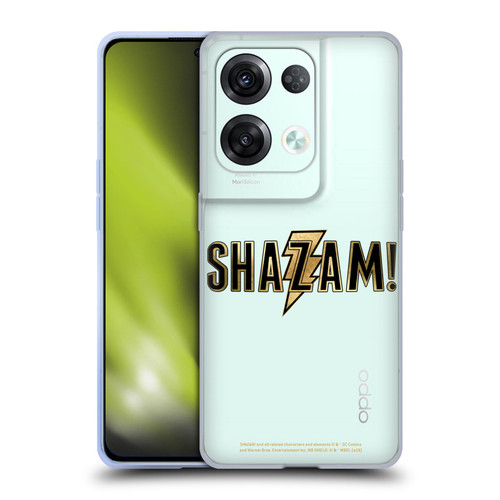 Shazam! 2019 Movie Logos Gold Soft Gel Case for OPPO Reno8 Pro