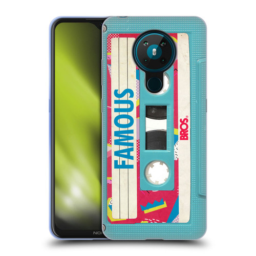 BROS Vintage Cassette Tapes When Will I Be Famous Soft Gel Case for Nokia 5.3