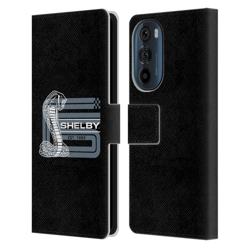 Shelby Logos CS Super Snake Leather Book Wallet Case Cover For Motorola Edge 30