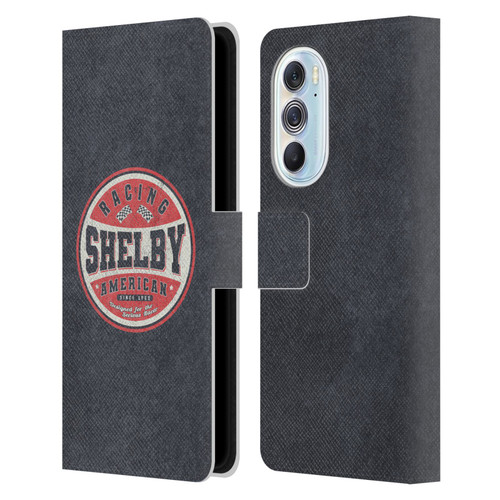 Shelby Logos Vintage Badge Leather Book Wallet Case Cover For Motorola Edge X30