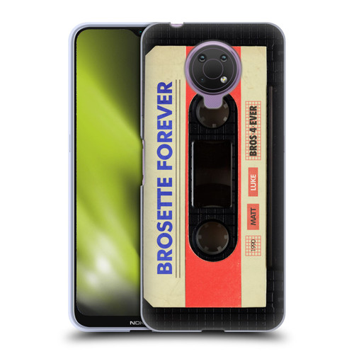 BROS Vintage Cassette Tapes Brosette Forever Soft Gel Case for Nokia G10