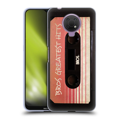 BROS Vintage Cassette Tapes Greatest Hits Soft Gel Case for Nokia G10