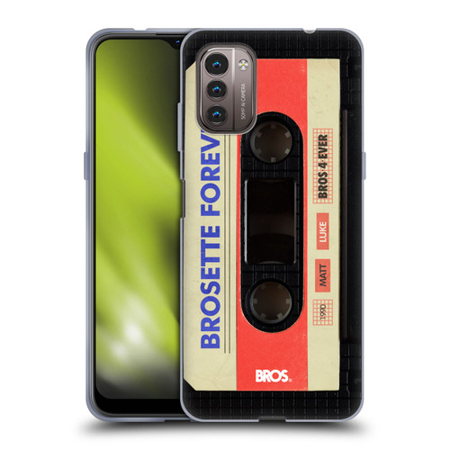 BROS Vintage Cassette Tapes Brosette Forever Soft Gel Case for Nokia G11 / G21