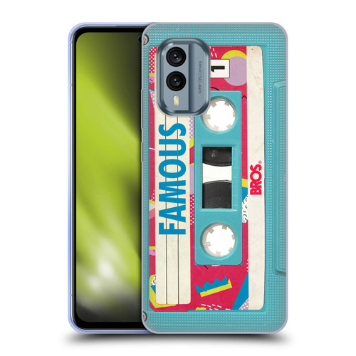 BROS Vintage Cassette Tapes When Will I Be Famous Soft Gel Case for Nokia X30