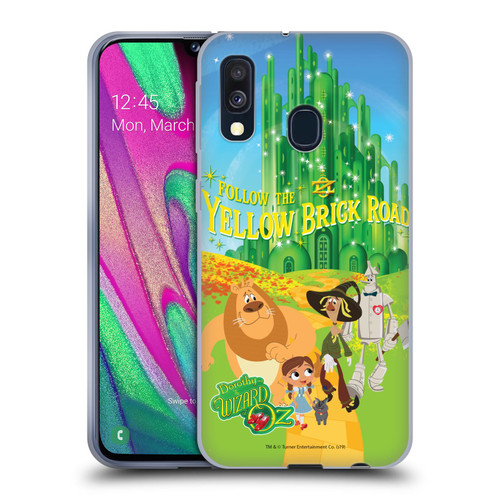 Dorothy and the Wizard of Oz Graphics Yellow Brick Road Soft Gel Case for Samsung Galaxy A40 (2019)