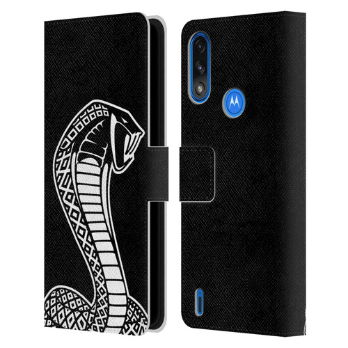 Shelby Logos Oversized Leather Book Wallet Case Cover For Motorola Moto E7 Power / Moto E7i Power