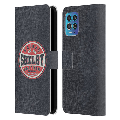 Shelby Logos Vintage Badge Leather Book Wallet Case Cover For Motorola Moto G100