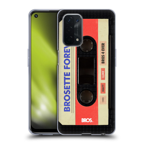 BROS Vintage Cassette Tapes Brosette Forever Soft Gel Case for OPPO A54 5G