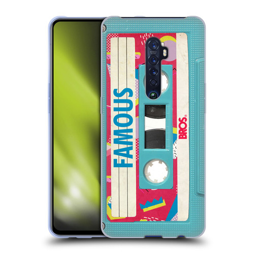 BROS Vintage Cassette Tapes When Will I Be Famous Soft Gel Case for OPPO Reno 2