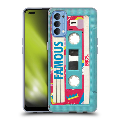 BROS Vintage Cassette Tapes When Will I Be Famous Soft Gel Case for OPPO Reno 4 5G