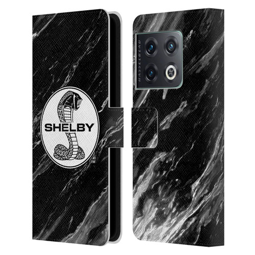 Shelby Logos Marble Leather Book Wallet Case Cover For OnePlus 10 Pro