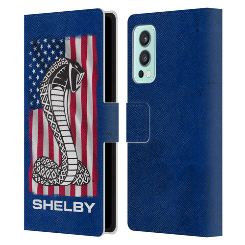 Shelby Logos American Flag Leather Book Wallet Case Cover For OnePlus Nord 2 5G