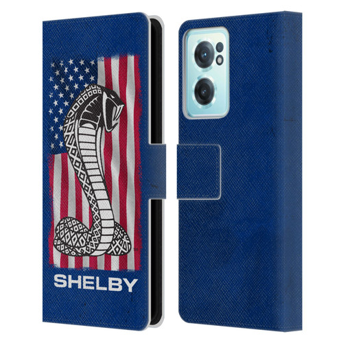 Shelby Logos American Flag Leather Book Wallet Case Cover For OnePlus Nord CE 2 5G