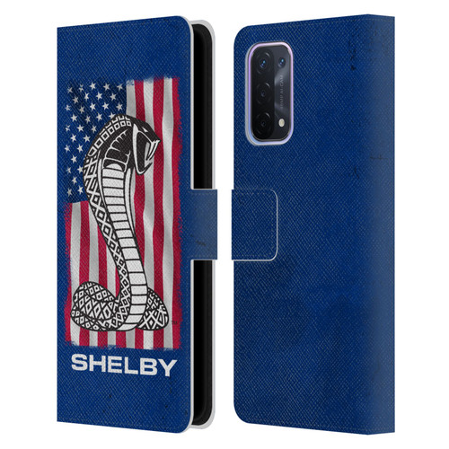 Shelby Logos American Flag Leather Book Wallet Case Cover For OPPO A54 5G